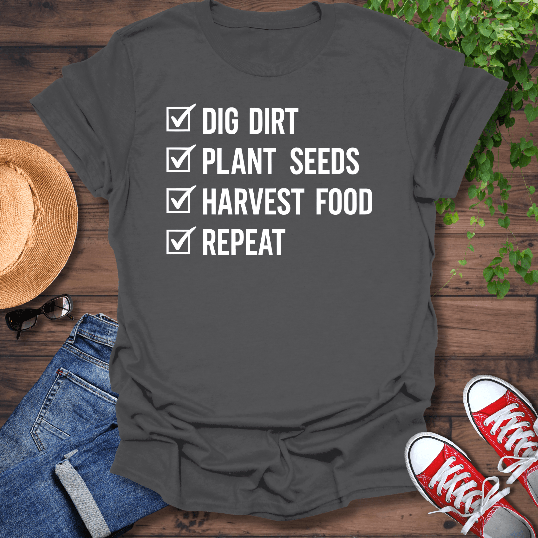 Garden Check List T-Shirt