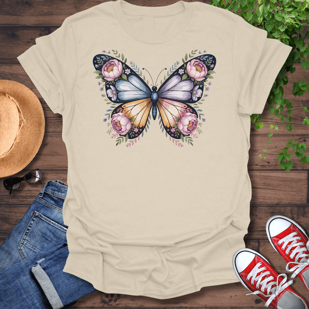 Floral Butterfly T-Shirt
