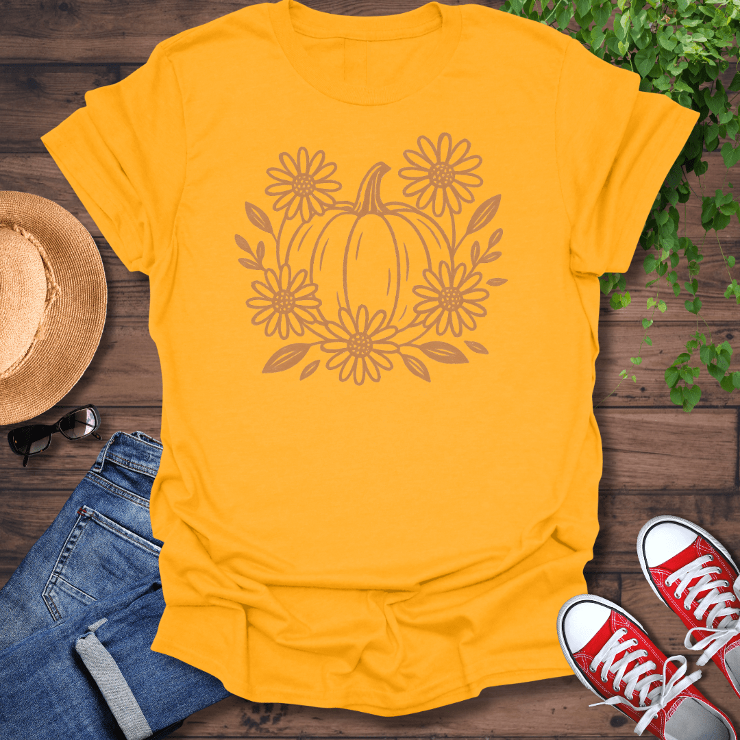 Pumpkin & Flowers T-Shirt