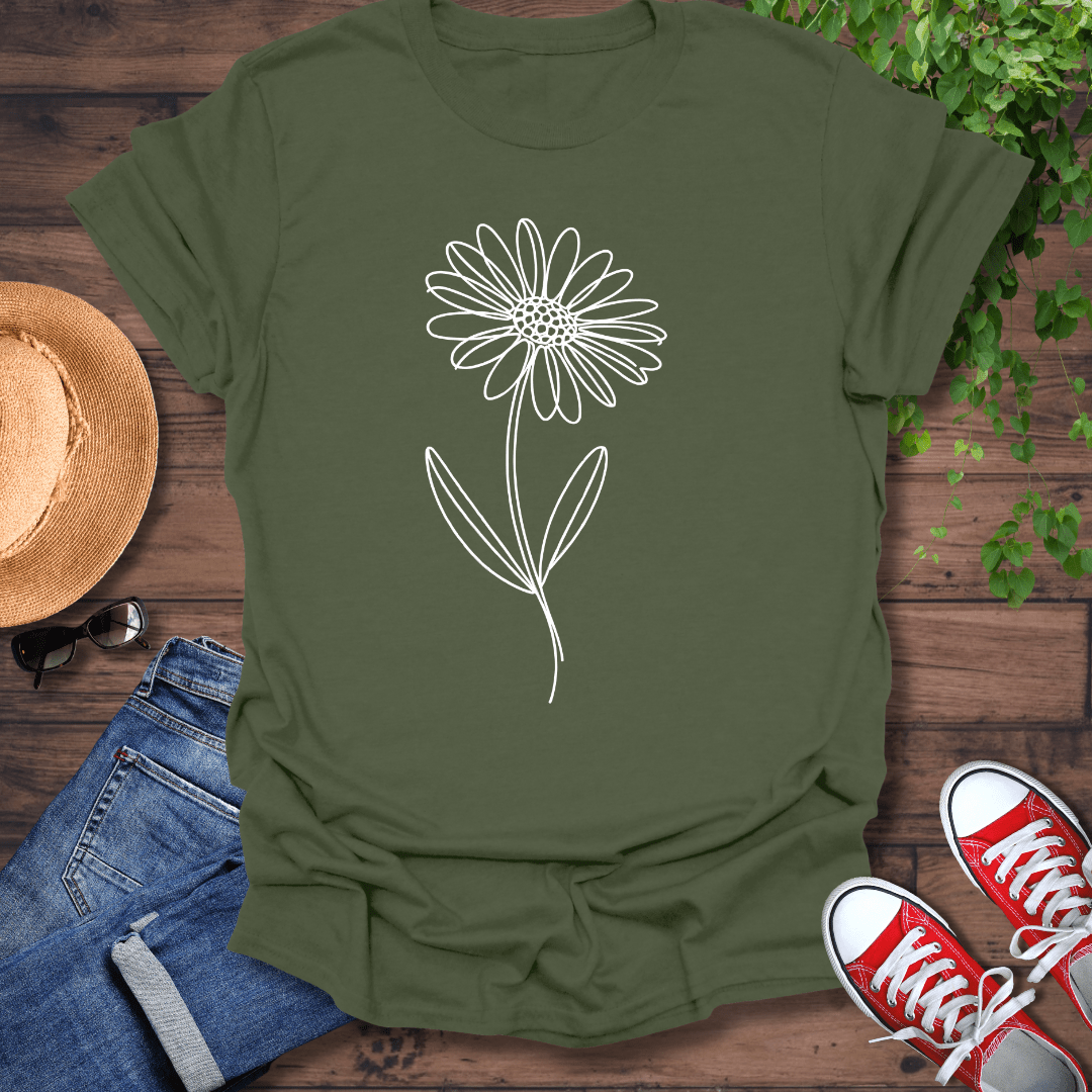 Abstract Daisy T-Shirt