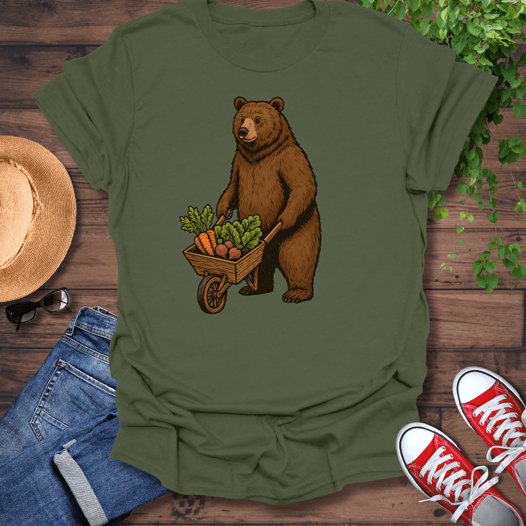 Bear In The Garden T-Shirt