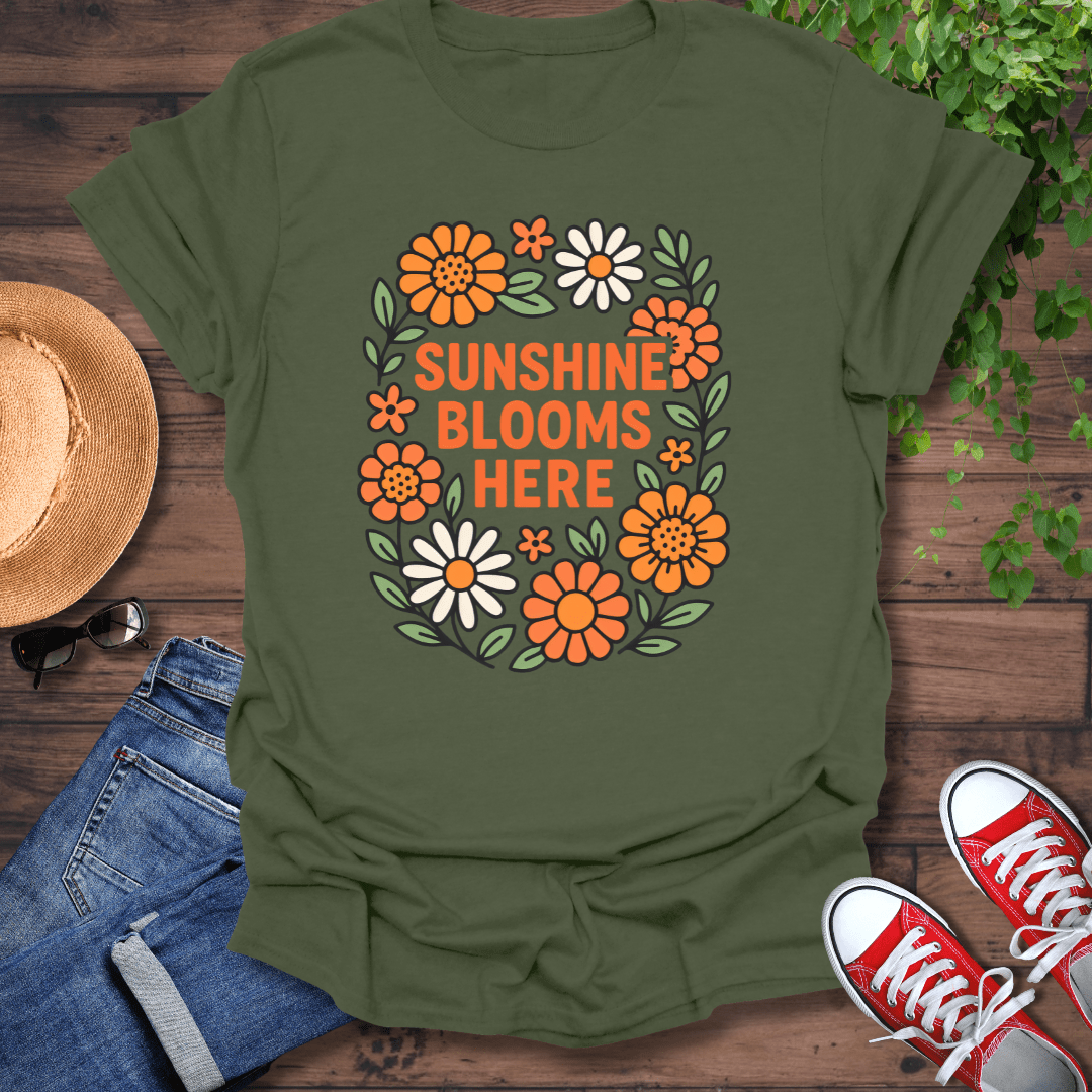 Blooms Here T-Shirt