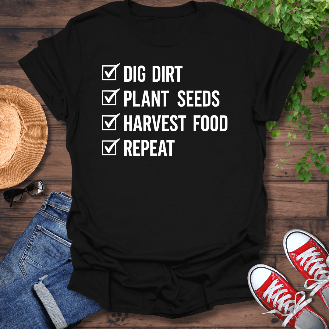 Garden Check List T-Shirt
