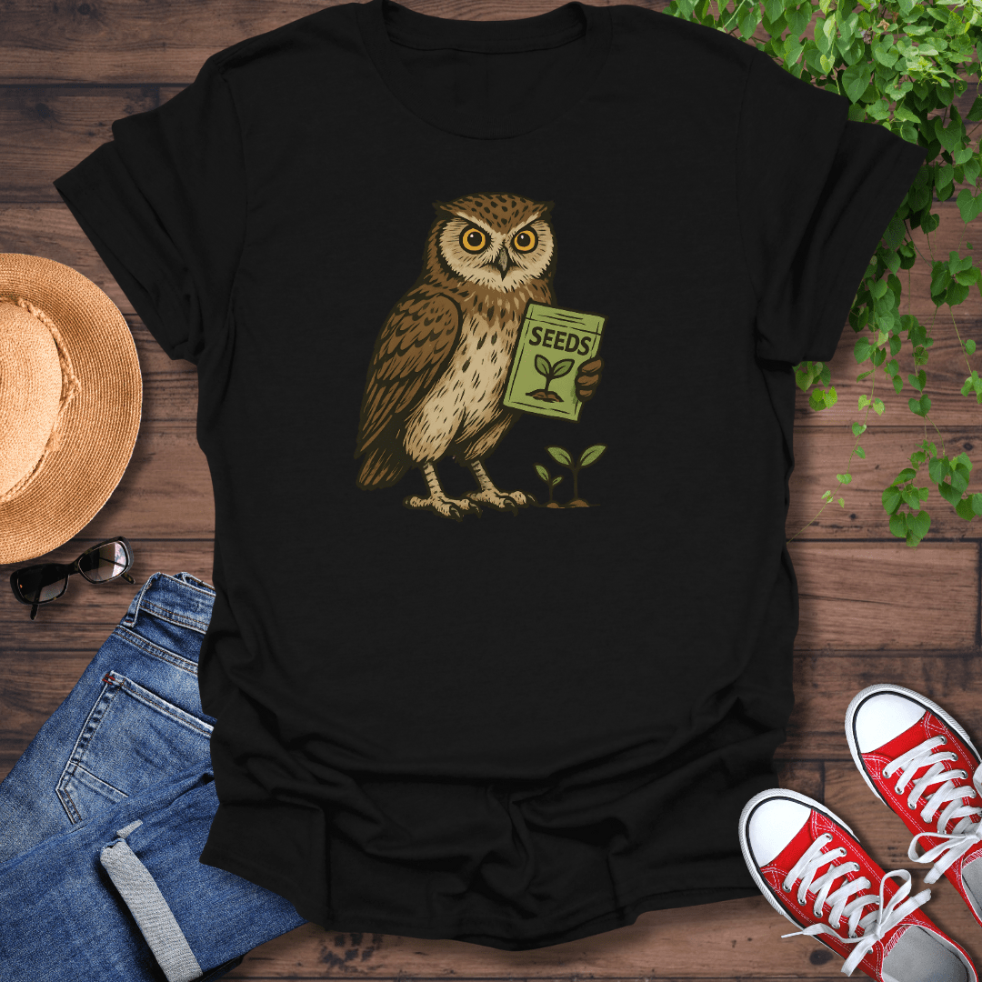 Planting Owl T-Shirt