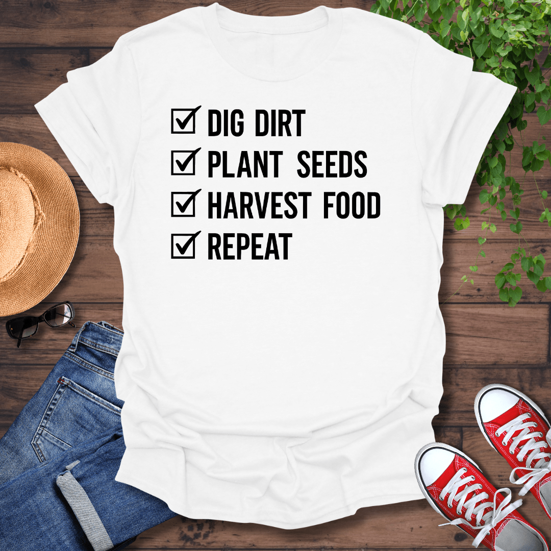 Garden Check List T-Shirt