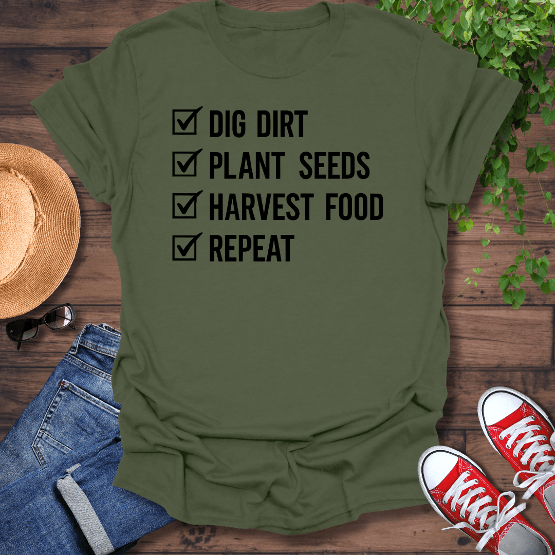 Garden Check List T-Shirt