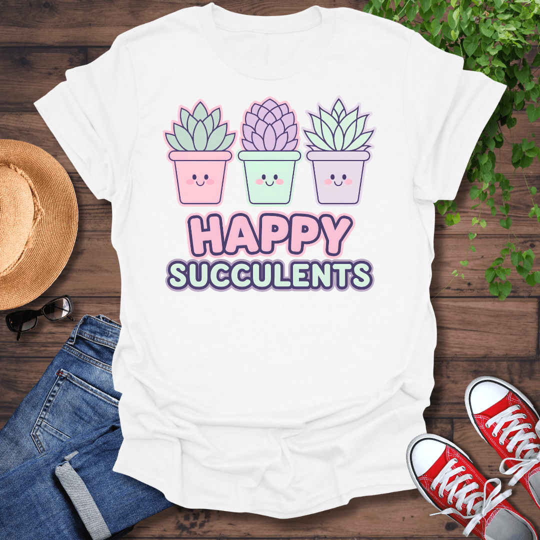 Happy Succulents T-Shirt