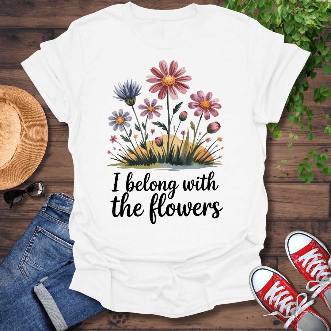 With The Flowers T-Shirt