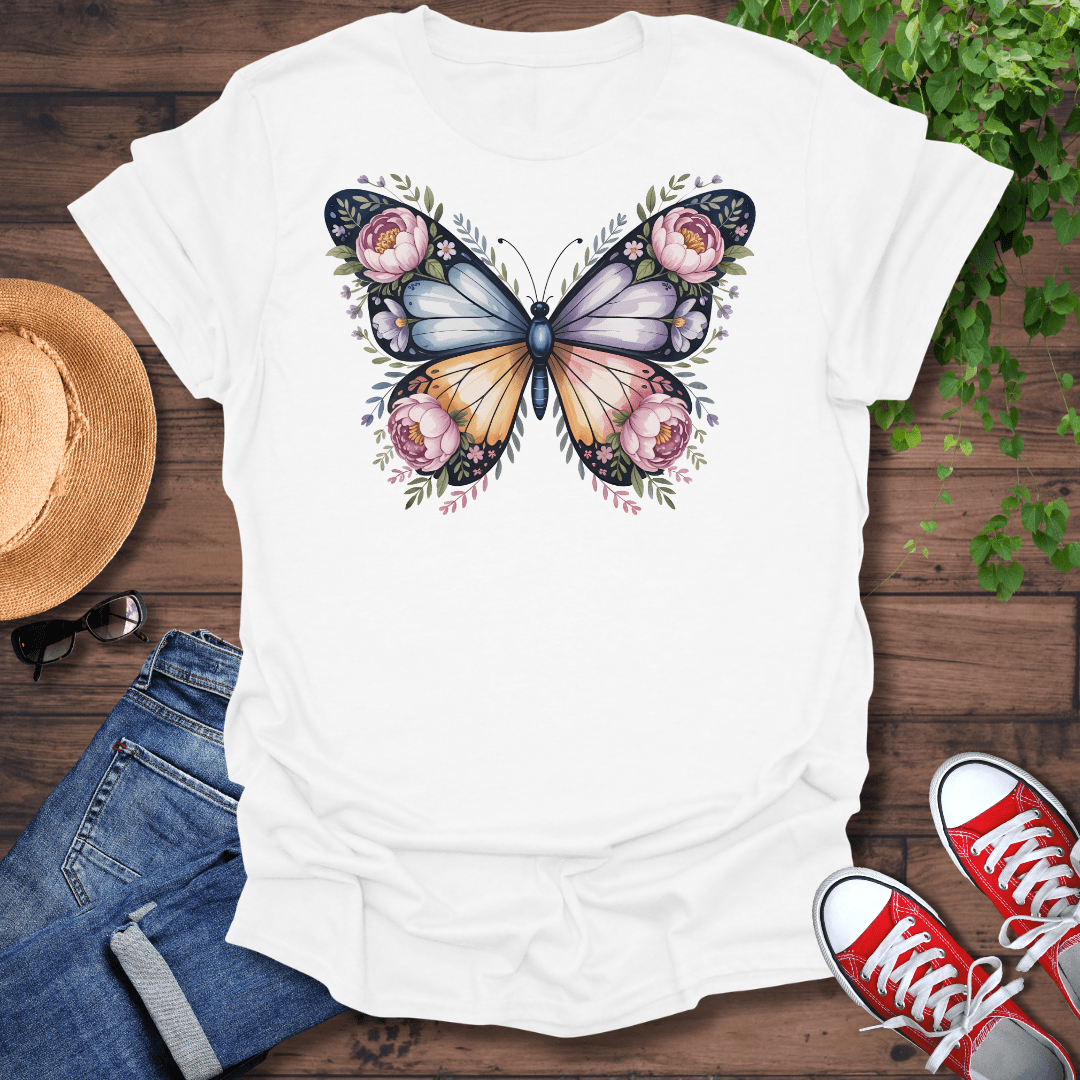 Floral Butterfly T-Shirt