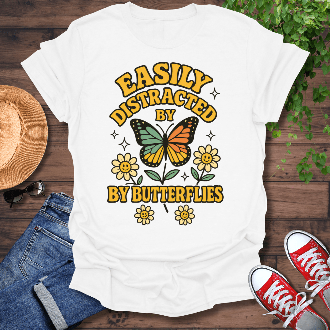 Distracted By Butterflies T-Shirt