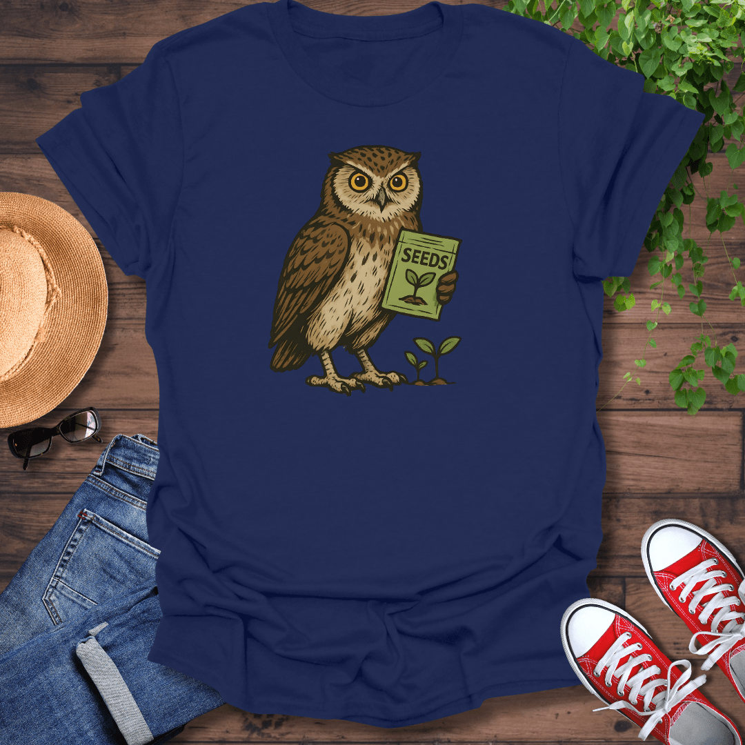 Planting Owl T-Shirt