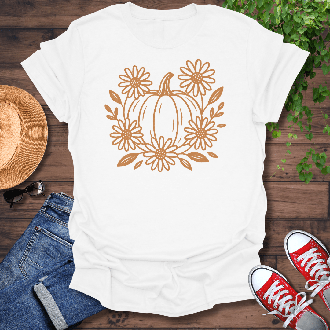 Pumpkin & Flowers T-Shirt