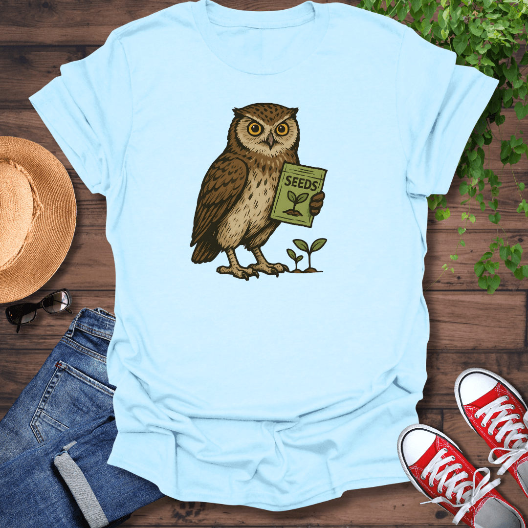 Planting Owl T-Shirt