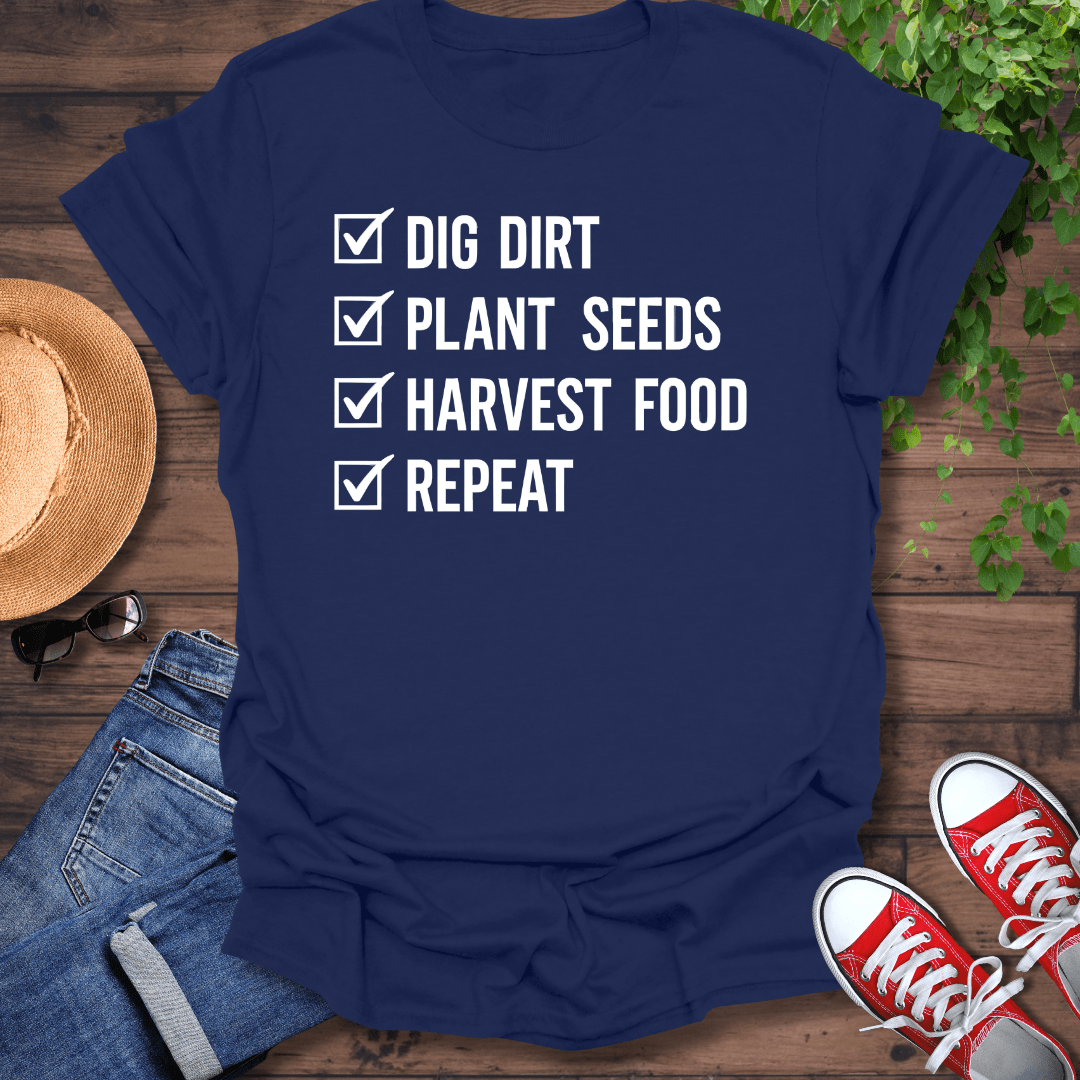 Garden Check List T-Shirt