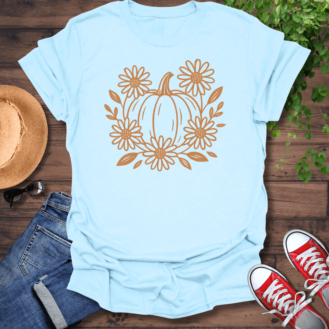 Pumpkin & Flowers T-Shirt