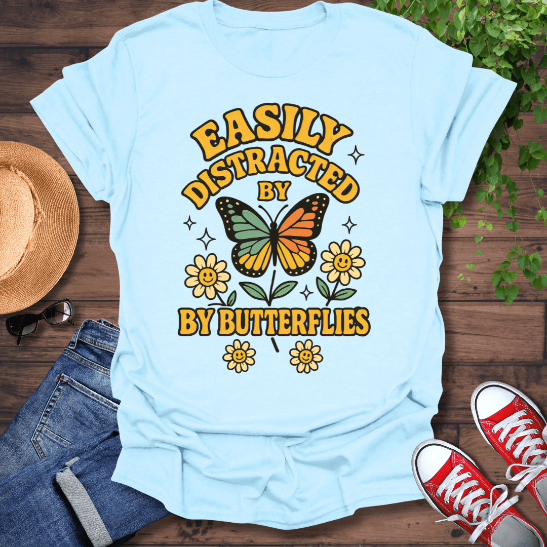 Distracted By Butterflies T-Shirt