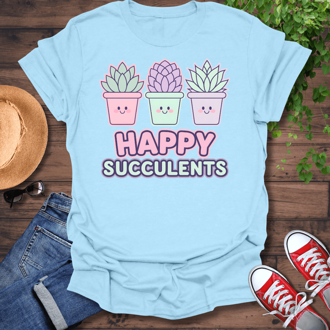 Happy Succulents T-Shirt
