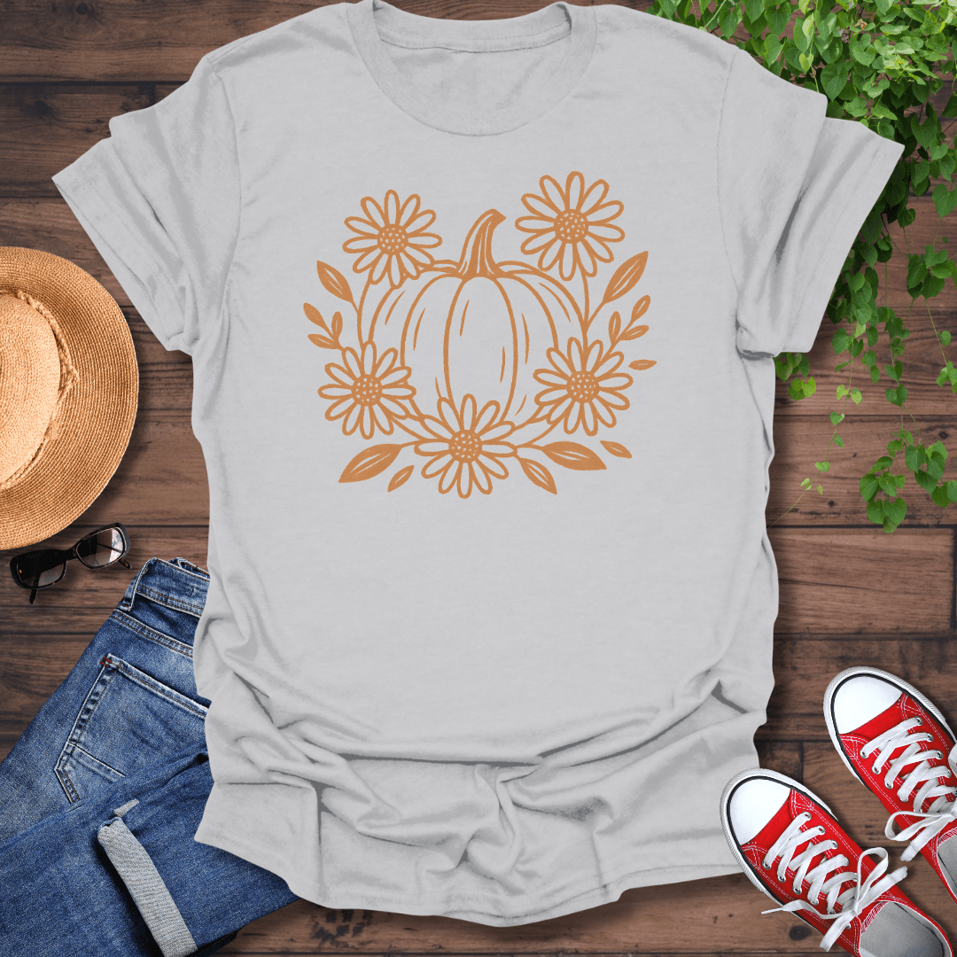 Pumpkin & Flowers T-Shirt
