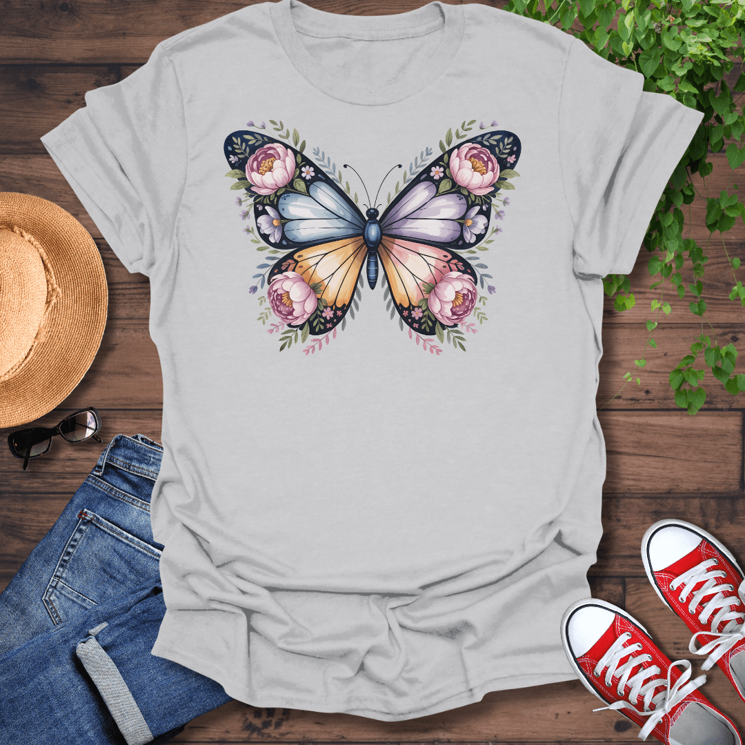 Floral Butterfly T-Shirt