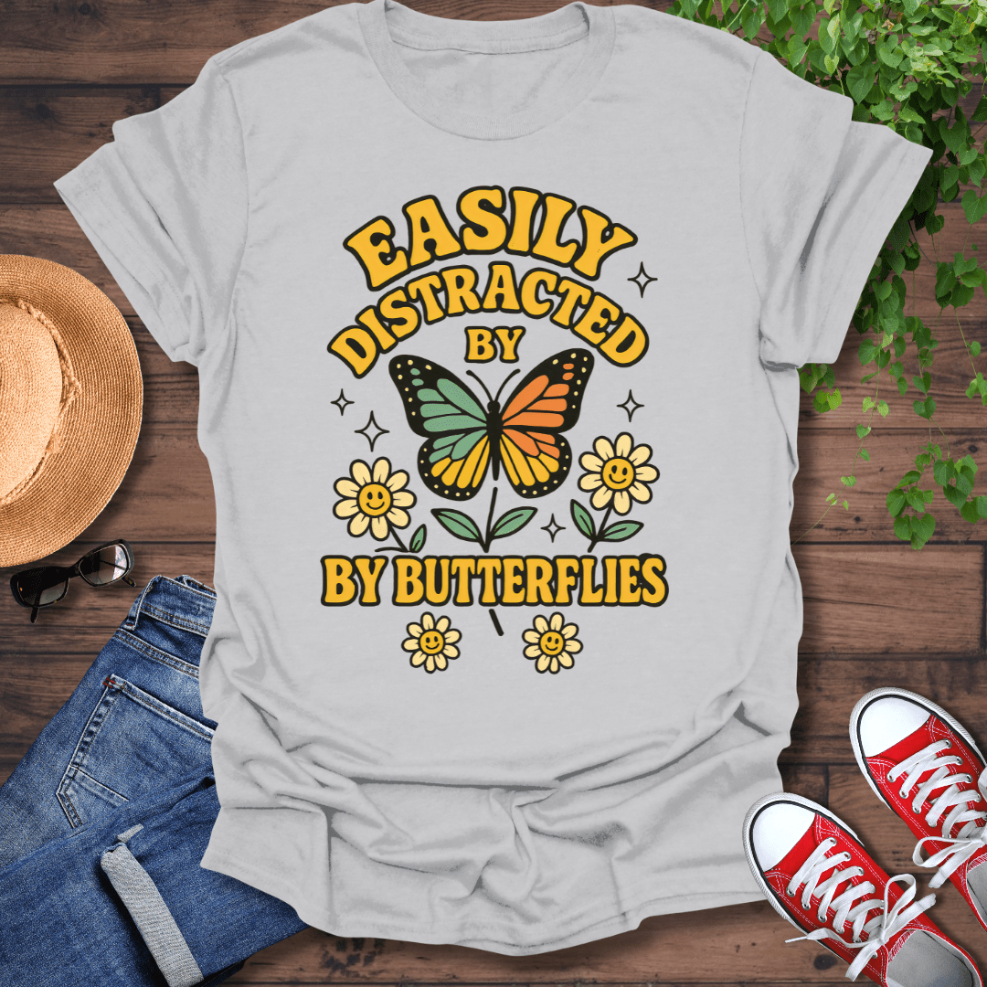 Distracted By Butterflies T-Shirt