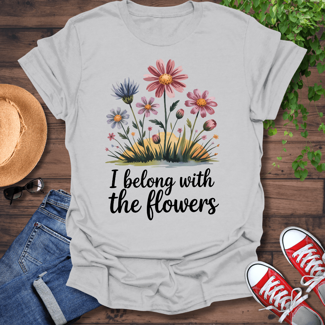 With The Flowers T-Shirt