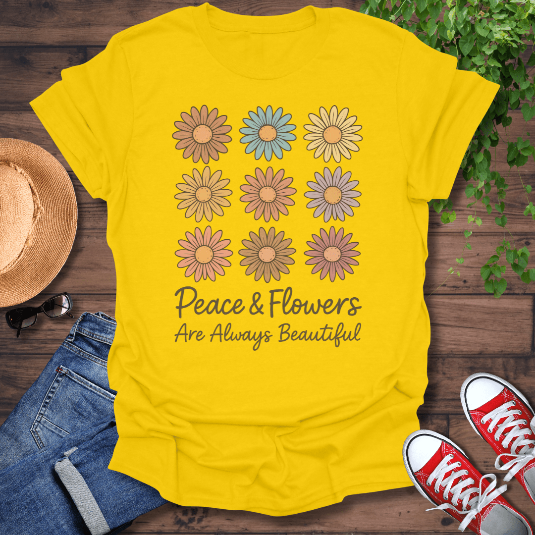 Peace & Flowers T-Shirt