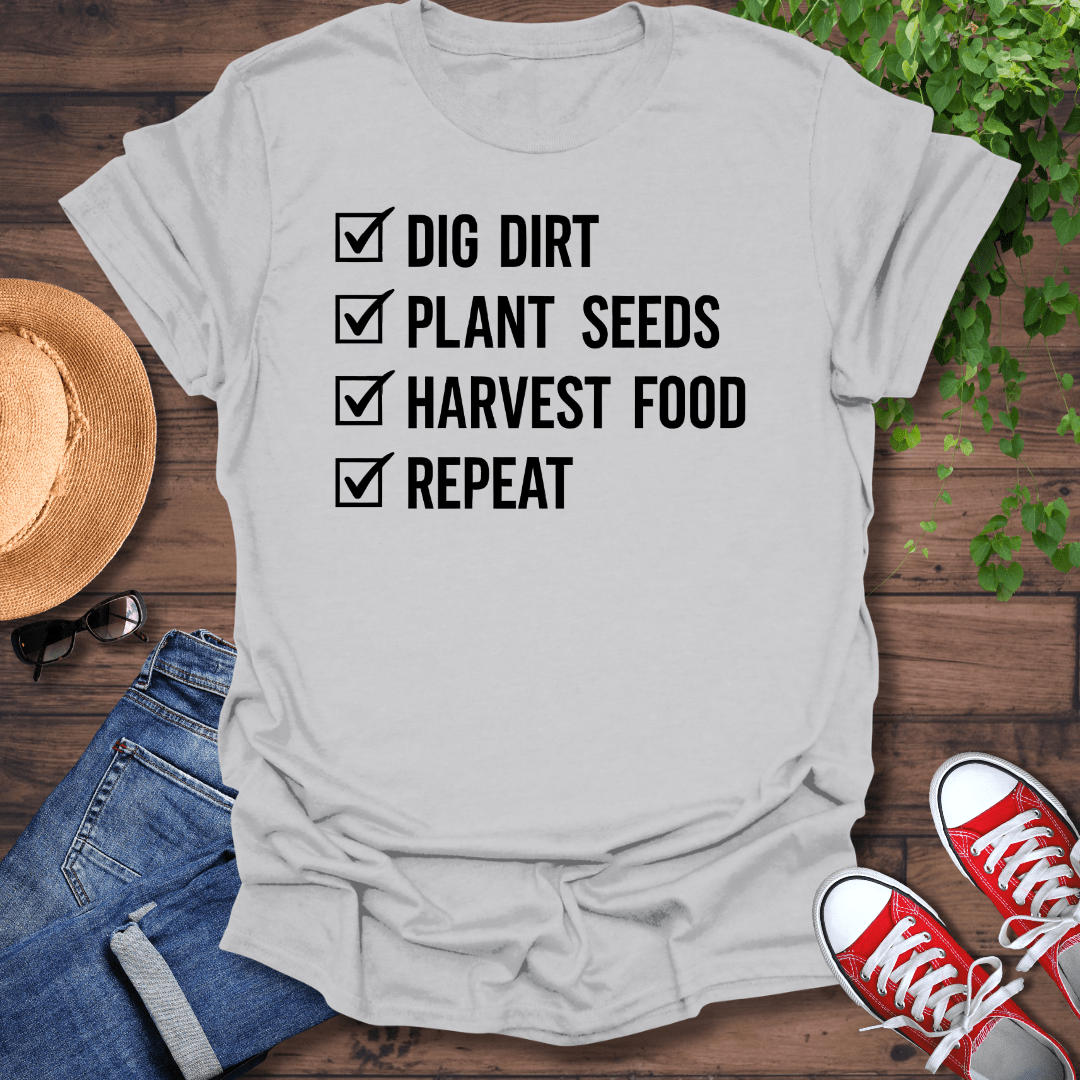 Garden Check List T-Shirt