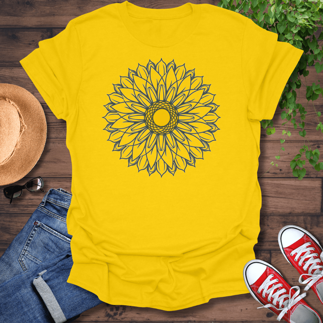 Mandala Sunflower T-Shirt