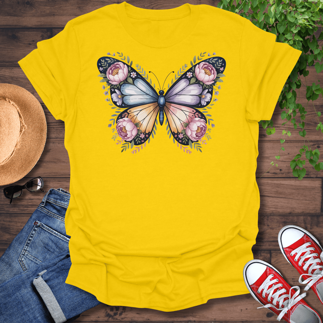 Floral Butterfly T-Shirt