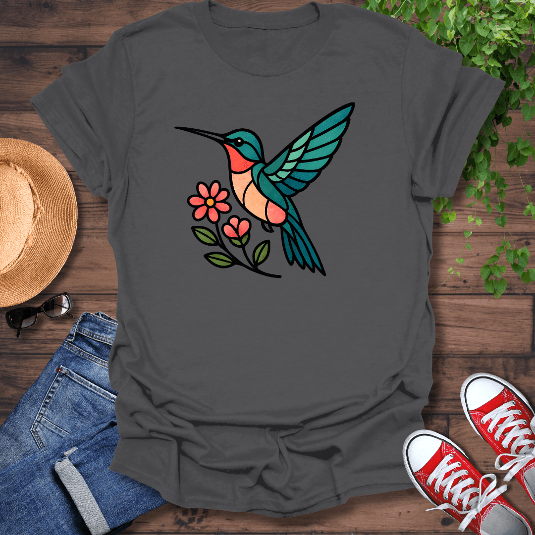 Glass Pane Hummingbird T-Shirt