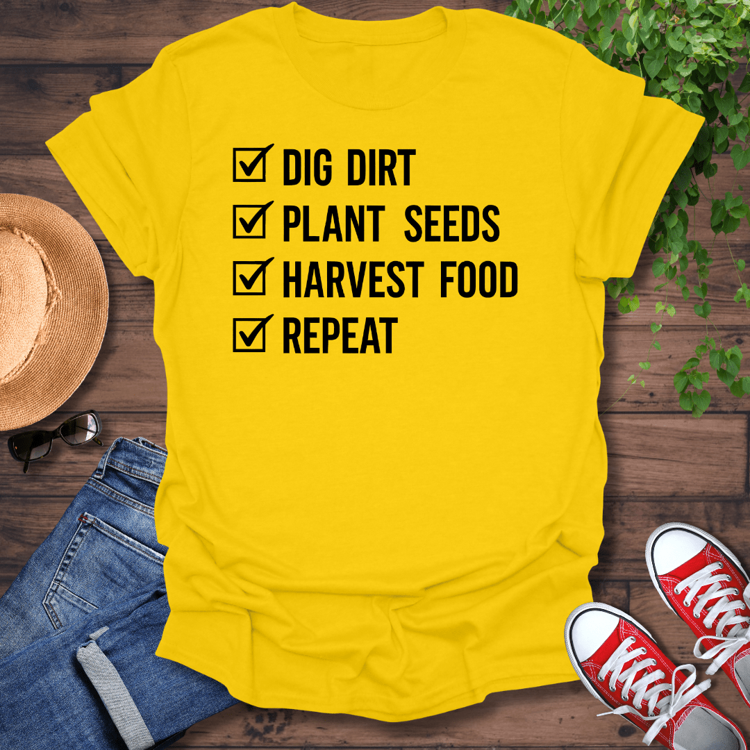 Garden Check List T-Shirt
