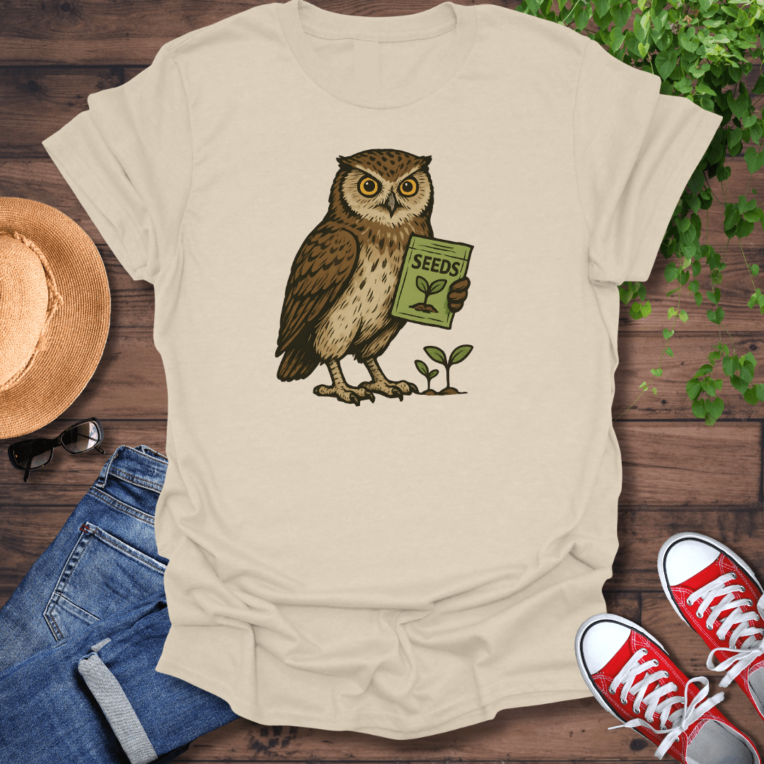 Planting Owl T-Shirt