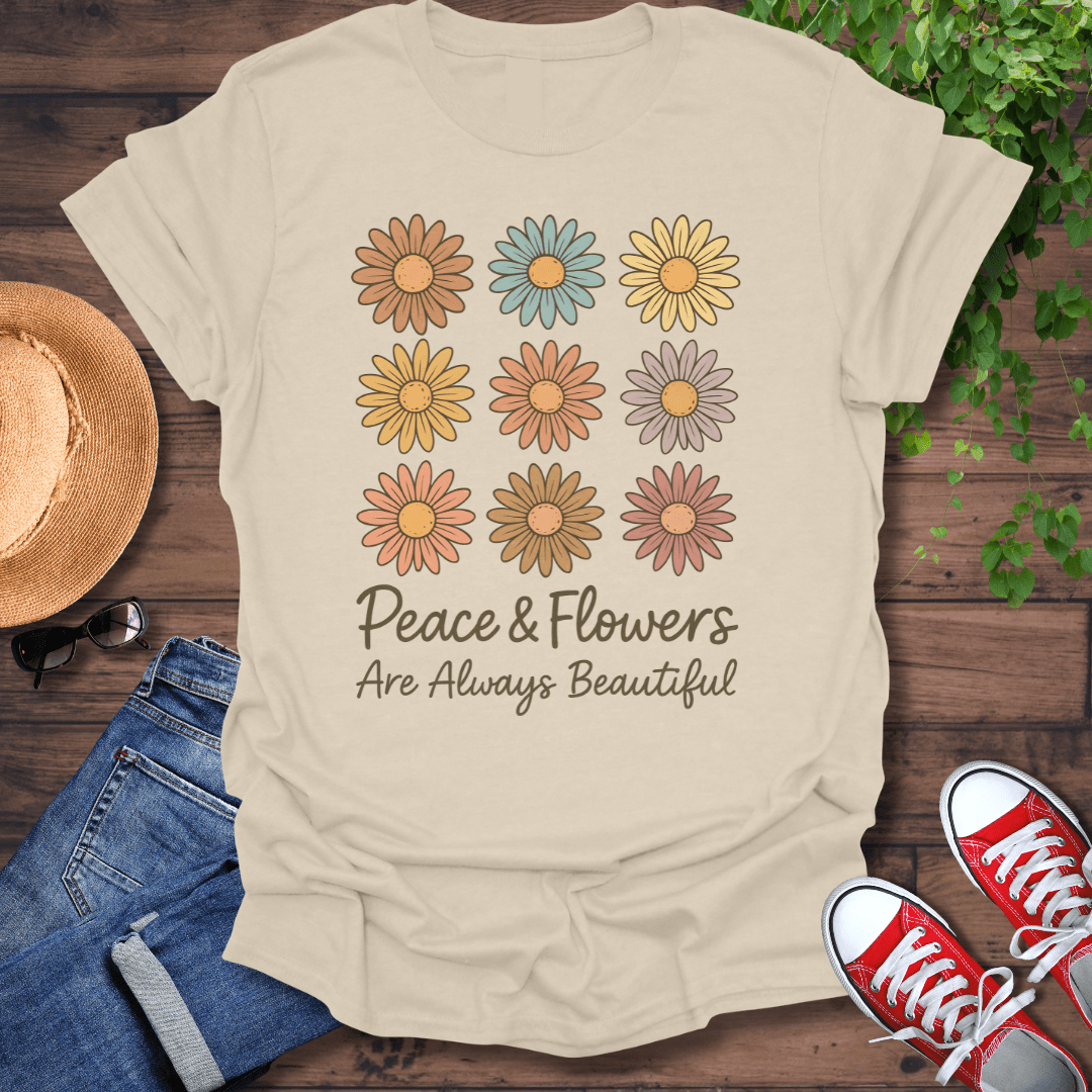 Peace & Flowers T-Shirt