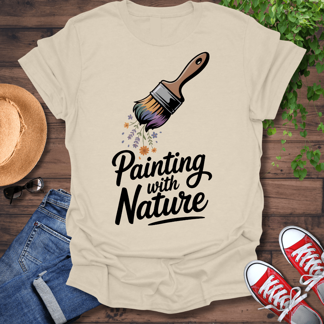 Painting With Flowers T-Shirt