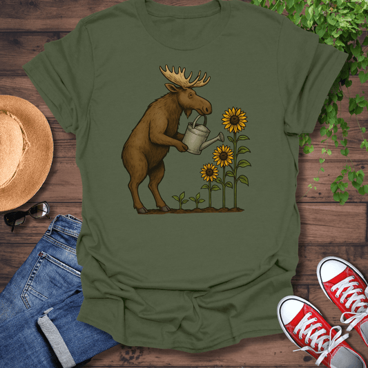 Watering Moose T-Shirt