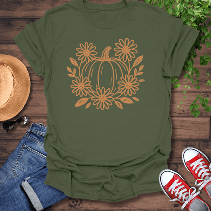 Pumpkin & Flowers T-Shirt