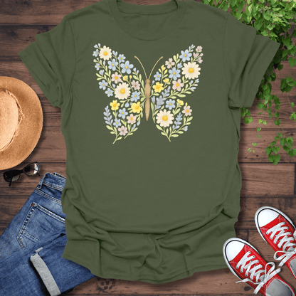 Floral Butterfly T-Shirt