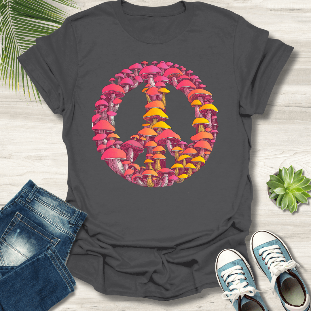 Peace Sign Mushroom T-Shirt