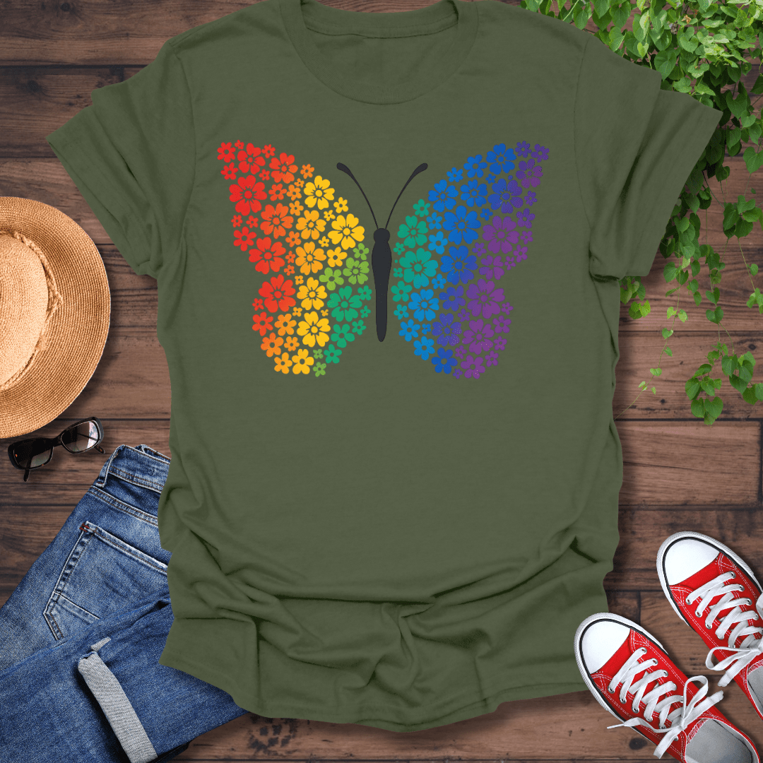 Rainbow Butterfly T-Shirt