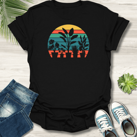 Sunset With Plants T-Shirt