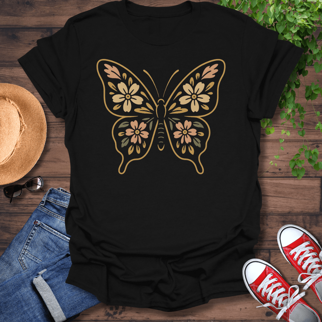 Floral Butterfly T-Shirt
