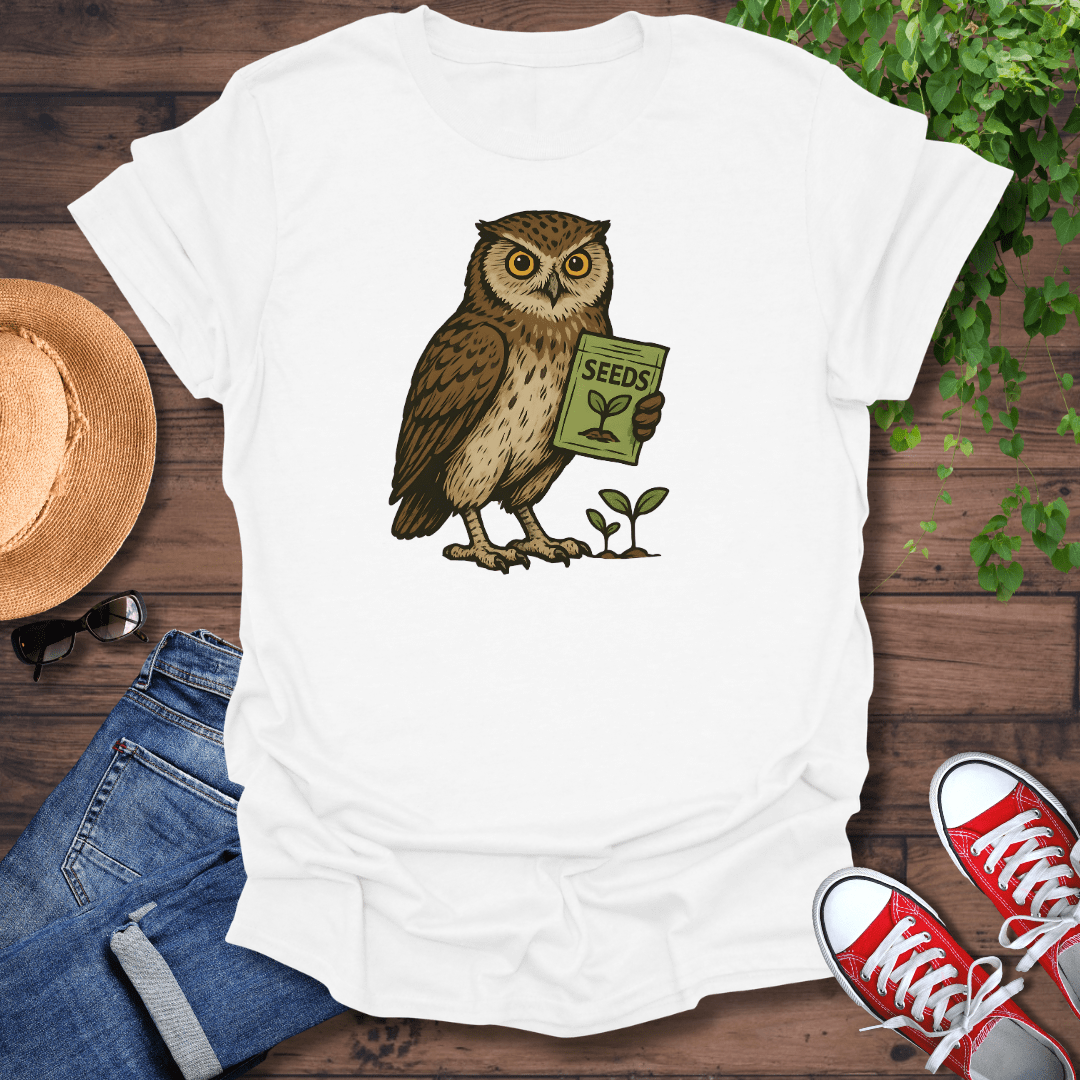 Planting Owl T-Shirt