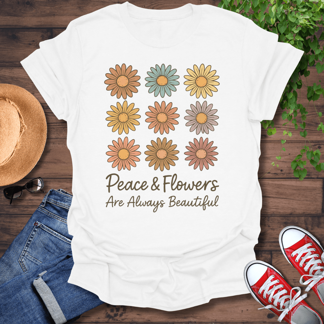 Peace & Flowers T-Shirt