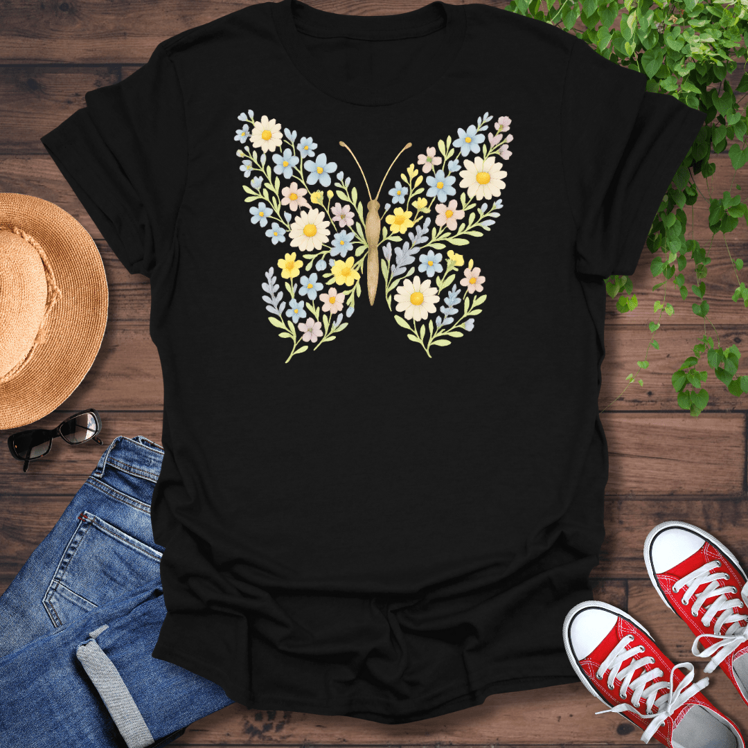 Floral Butterfly T-Shirt