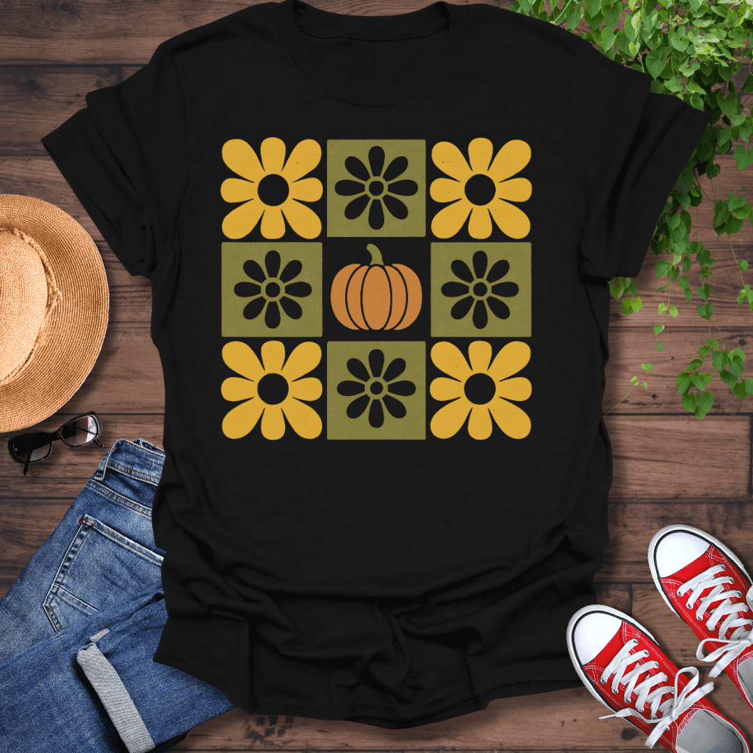 Floral Pumpkin T-Shirt
