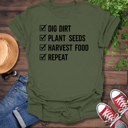 Garden Check List T-Shirt