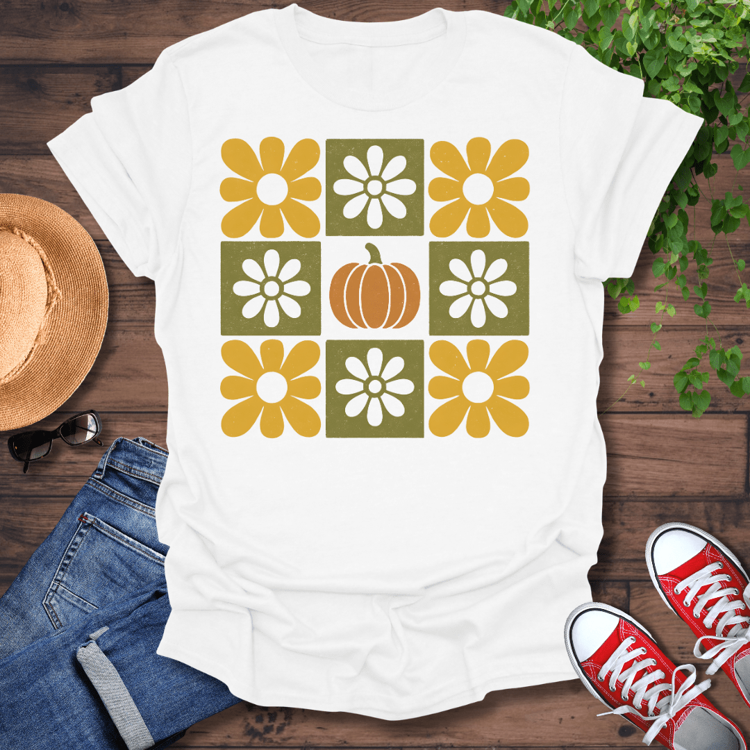 Floral Pumpkin T-Shirt