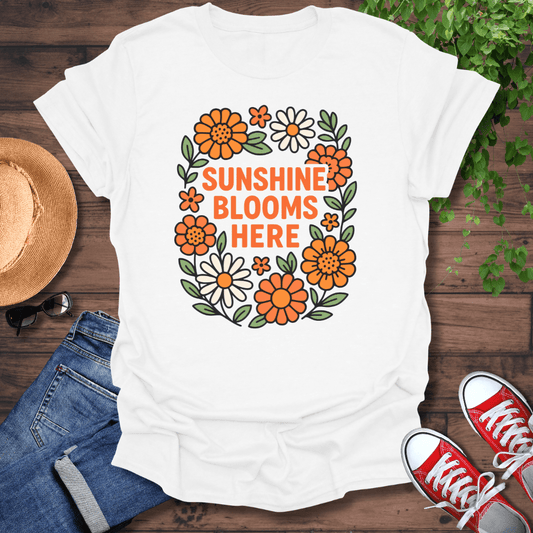 Blooms Here T-Shirt