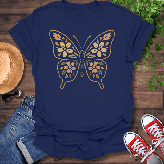 Floral Butterfly T-Shirt