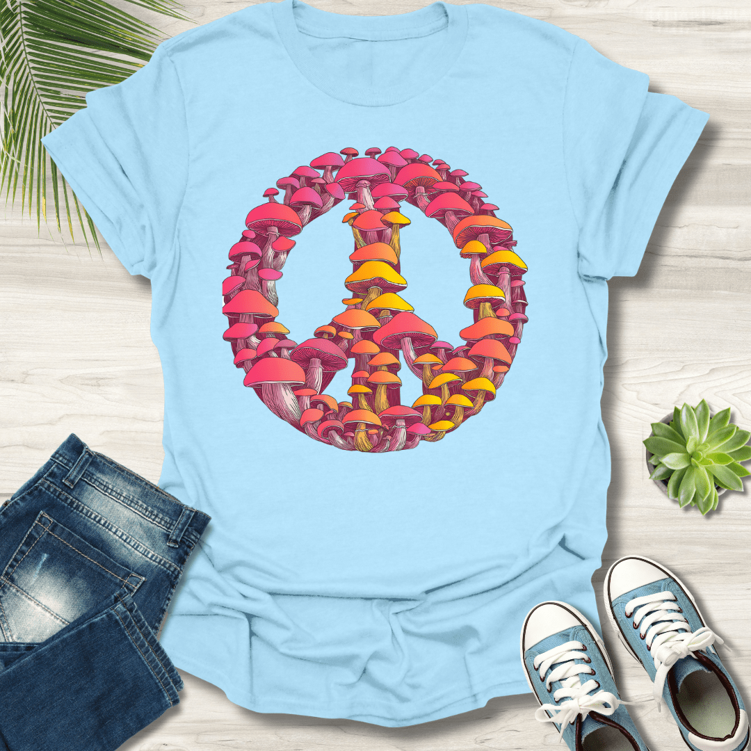 Peace Sign Mushroom T-Shirt